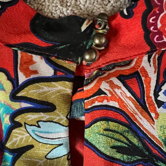 Anthropologie Maeve Orange/Floral Sleeveless Swing Dress - Picture 8 of 8